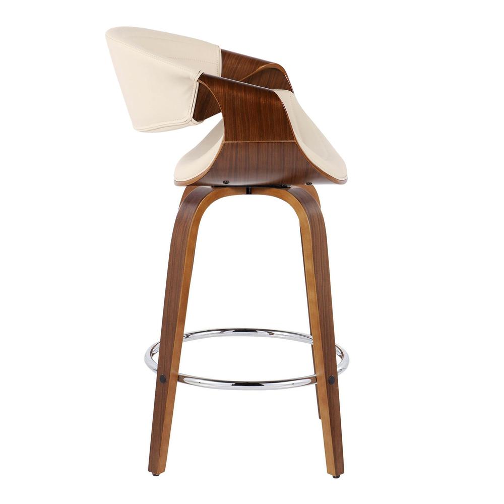 Brown Symphony 26" Fixed-Height Counter Stool - Set of 2. Picture 3