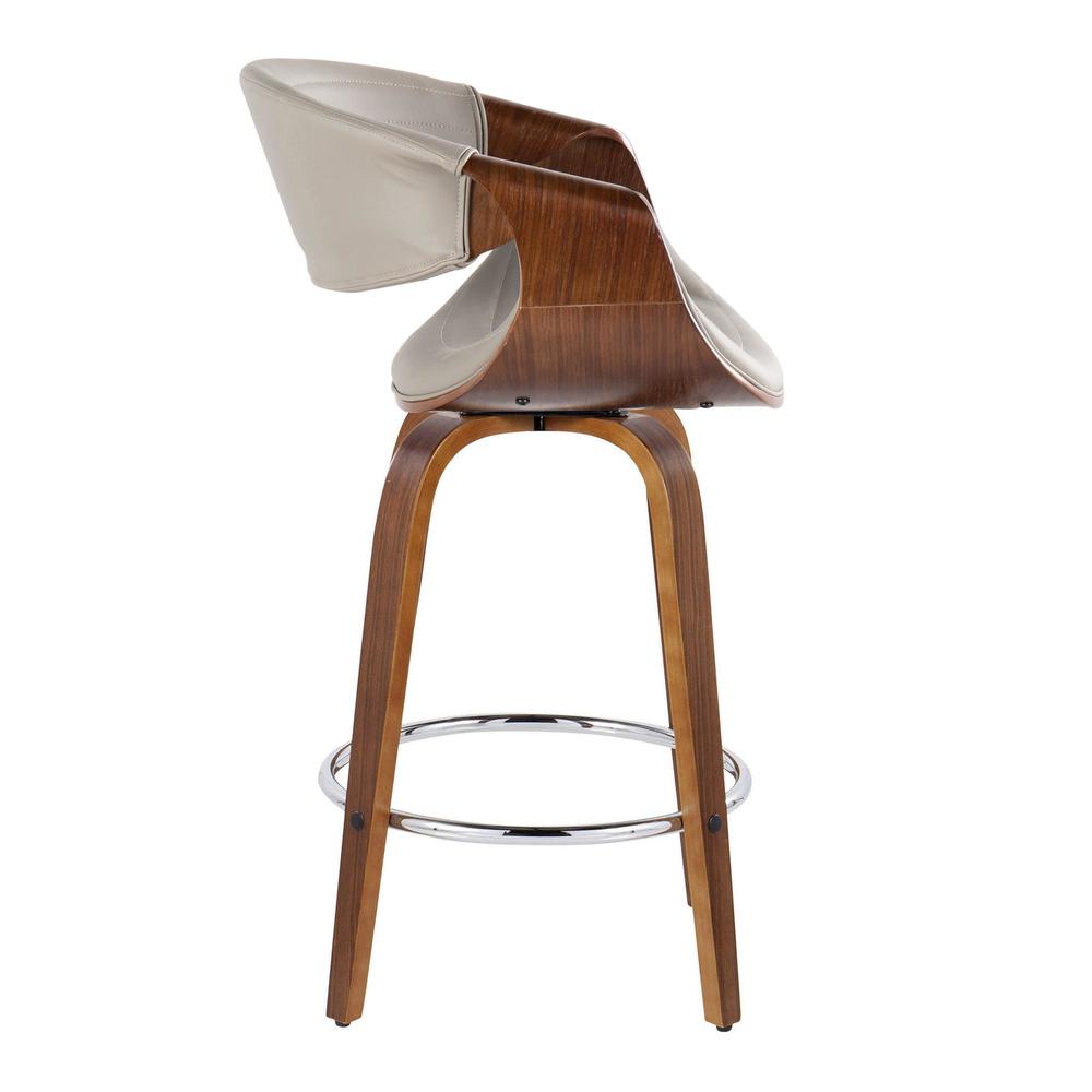 Brown Symphony 26" Fixed-Height Counter Stool - Set of 2. Picture 3