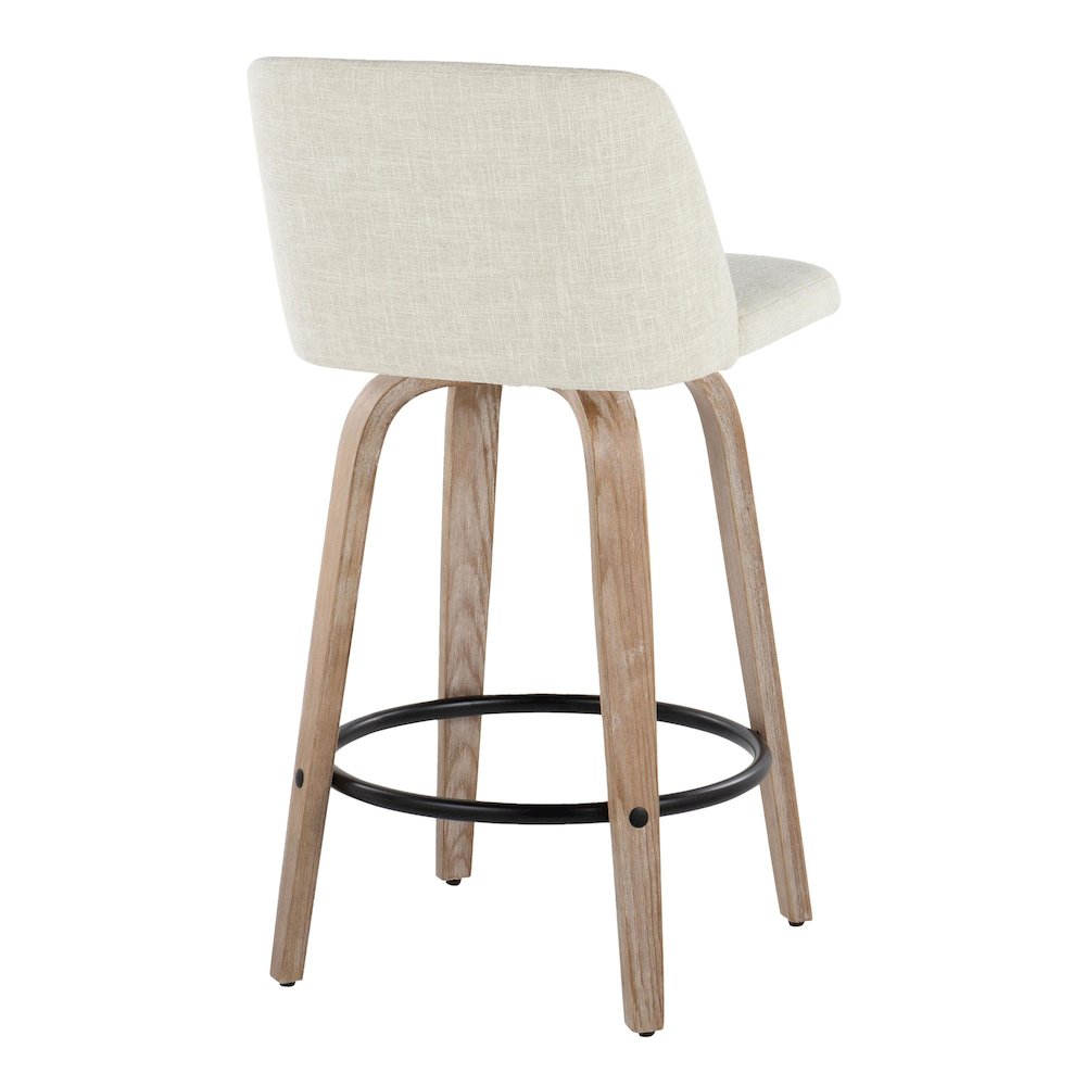 Toriano 26" Fixed-Height Counter Stool - Set of 2. Picture 4