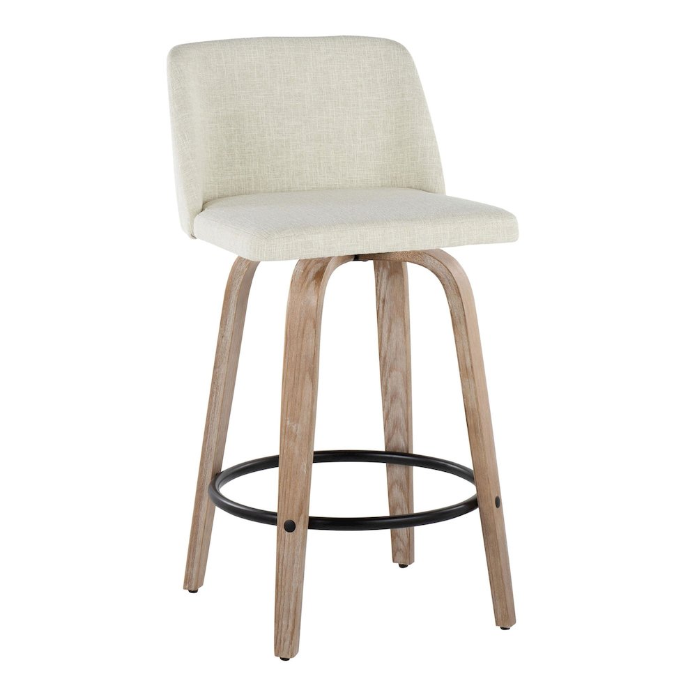 Toriano 26" Fixed-Height Counter Stool - Set of 2. Picture 2