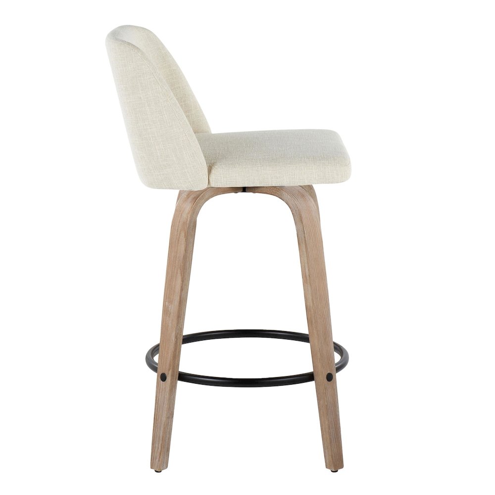 Toriano 26" Fixed-Height Counter Stool - Set of 2. Picture 3