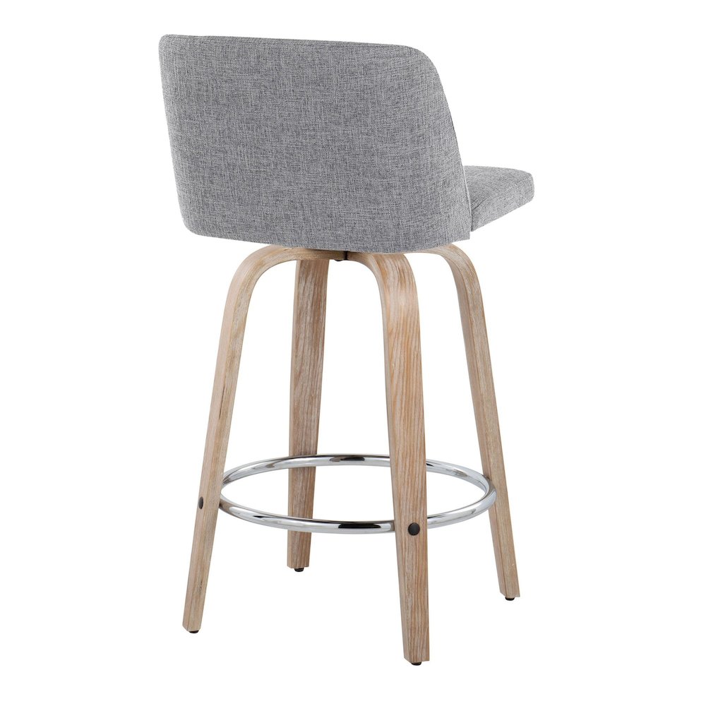 Toriano 26" Fixed-Height Counter Stool - Set of 2. Picture 4