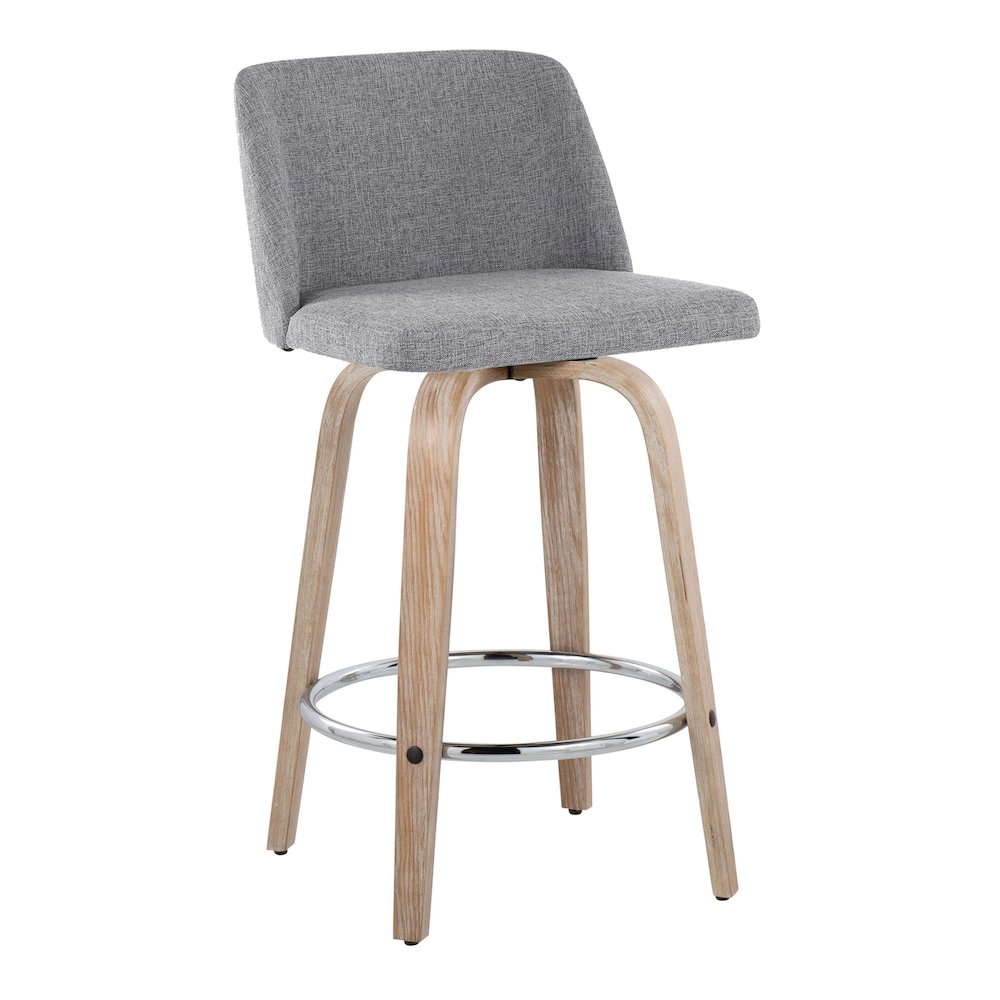 Toriano 26" Fixed-Height Counter Stool - Set of 2. Picture 2