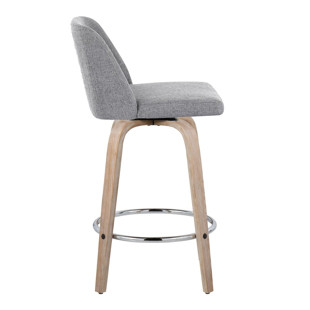 Toriano 26" Fixed-Height Counter Stool - Set of 2. Picture 3