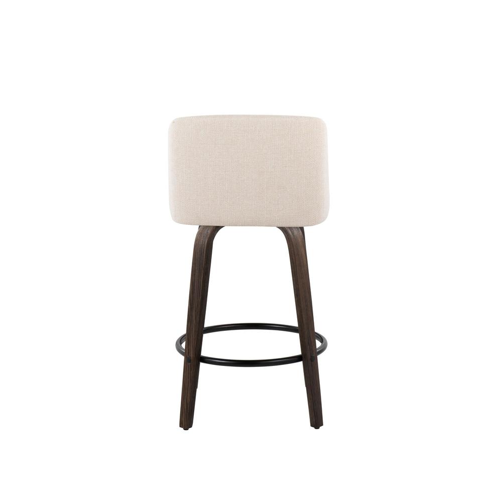 Brown Toriano 26" Fixed Height Counter Stool - Set of 2. Picture 5