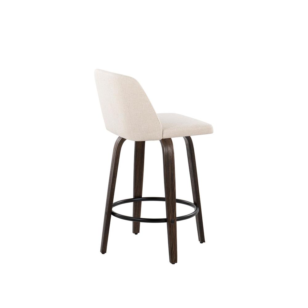 Brown Toriano 26" Fixed Height Counter Stool - Set of 2. Picture 4