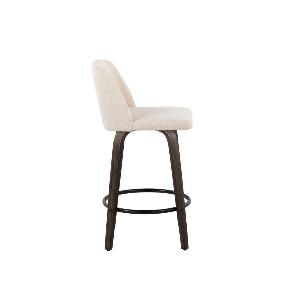 Brown Toriano 26" Fixed Height Counter Stool - Set of 2. Picture 3