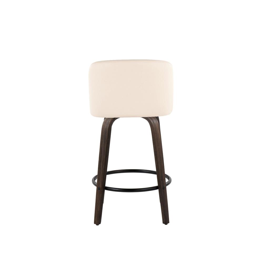 Brown Toriano 26" Fixed Height Counter Stool - Set of 2. Picture 5
