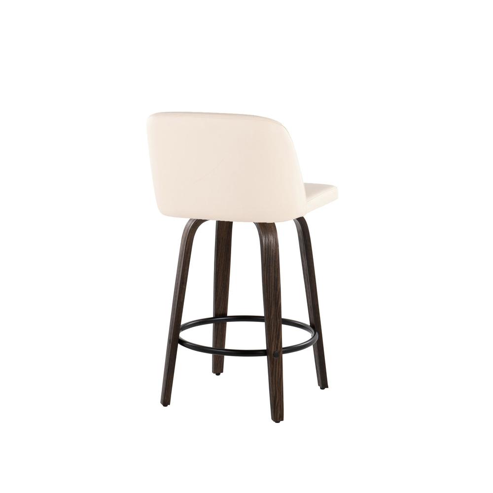 Brown Toriano 26" Fixed Height Counter Stool - Set of 2. Picture 4