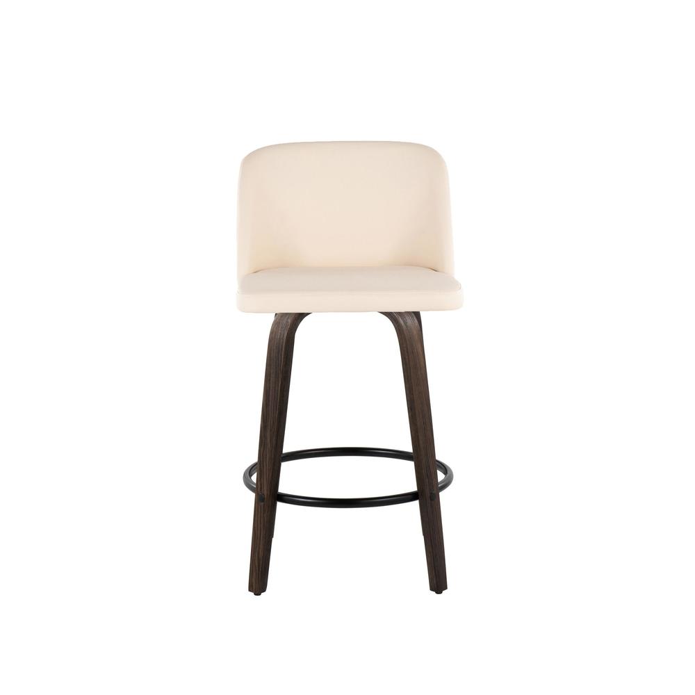 Brown Toriano 26" Fixed Height Counter Stool - Set of 2. Picture 6