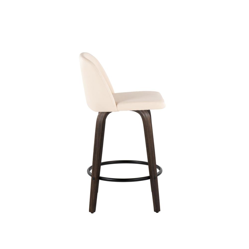 Brown Toriano 26" Fixed Height Counter Stool - Set of 2. Picture 3