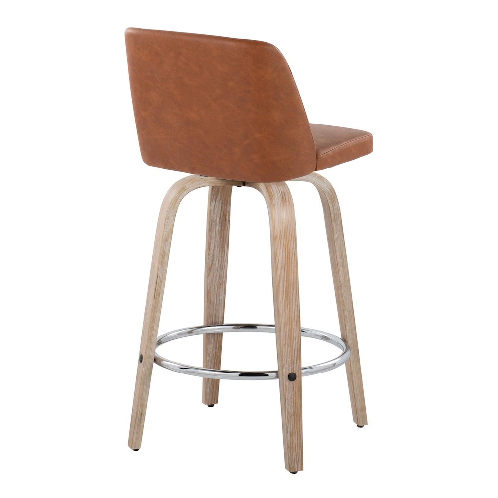 Toriano 26" Fixed-Height Counter Stool - Set of 2. Picture 4