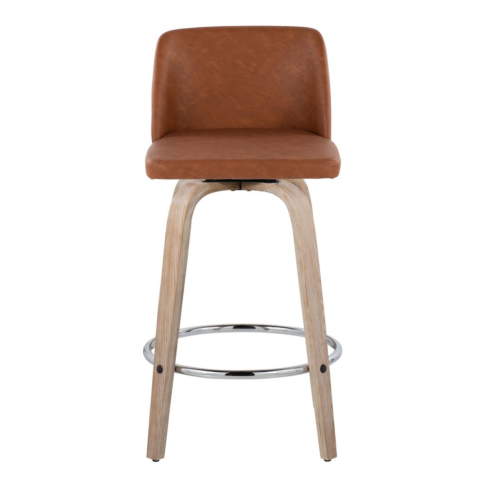 Toriano 26" Fixed-Height Counter Stool - Set of 2. Picture 6