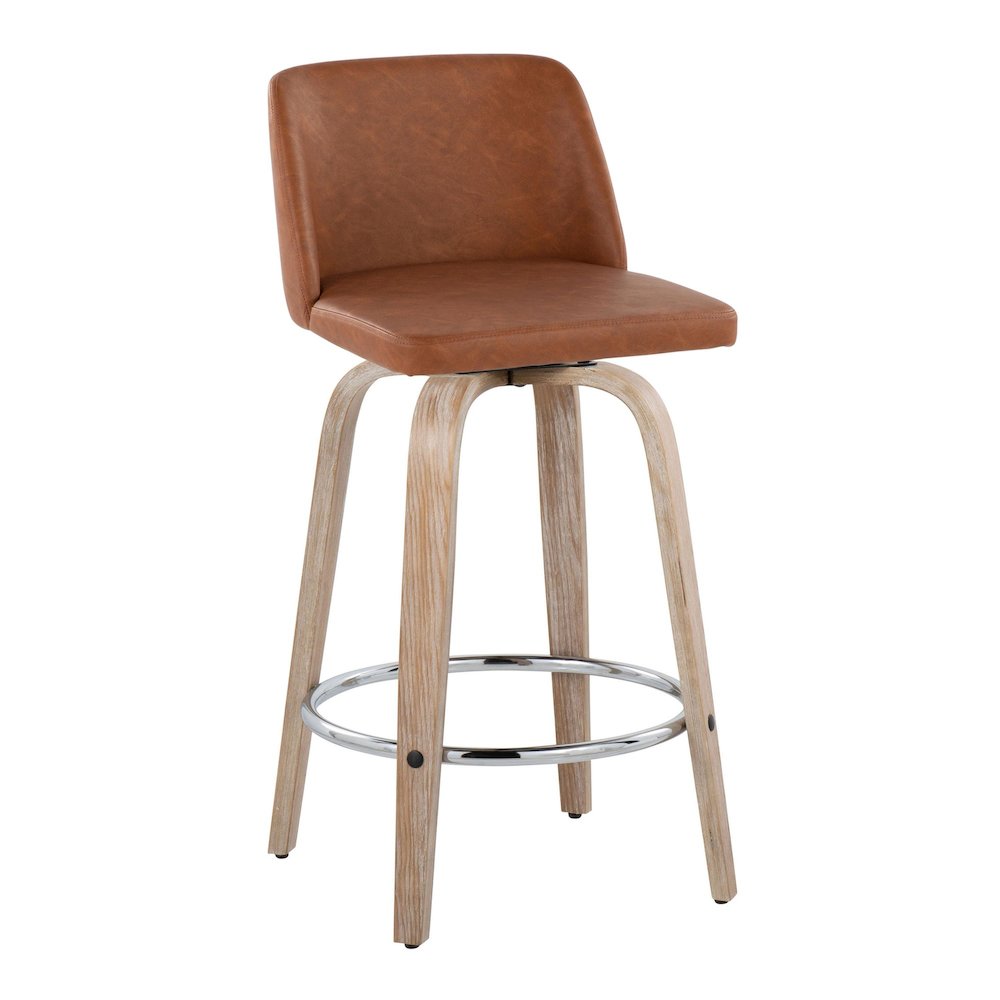 Toriano 26" Fixed-Height Counter Stool - Set of 2. Picture 2
