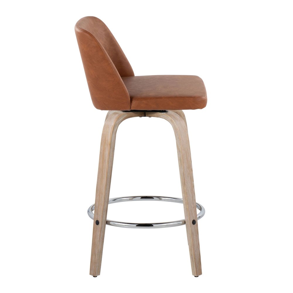 Toriano 26" Fixed-Height Counter Stool - Set of 2. Picture 3