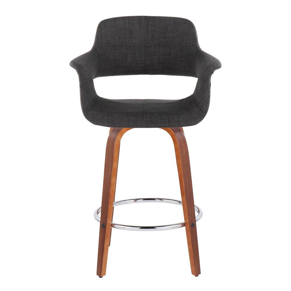 Grey Vintage Flair 26" Fixed-Height Counter Stool - Set of 2. Picture 6