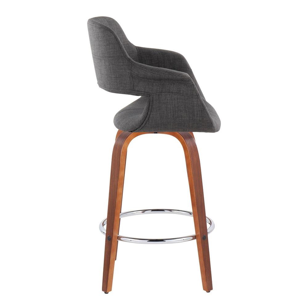 Grey Vintage Flair 26" Fixed-Height Counter Stool - Set of 2. Picture 3