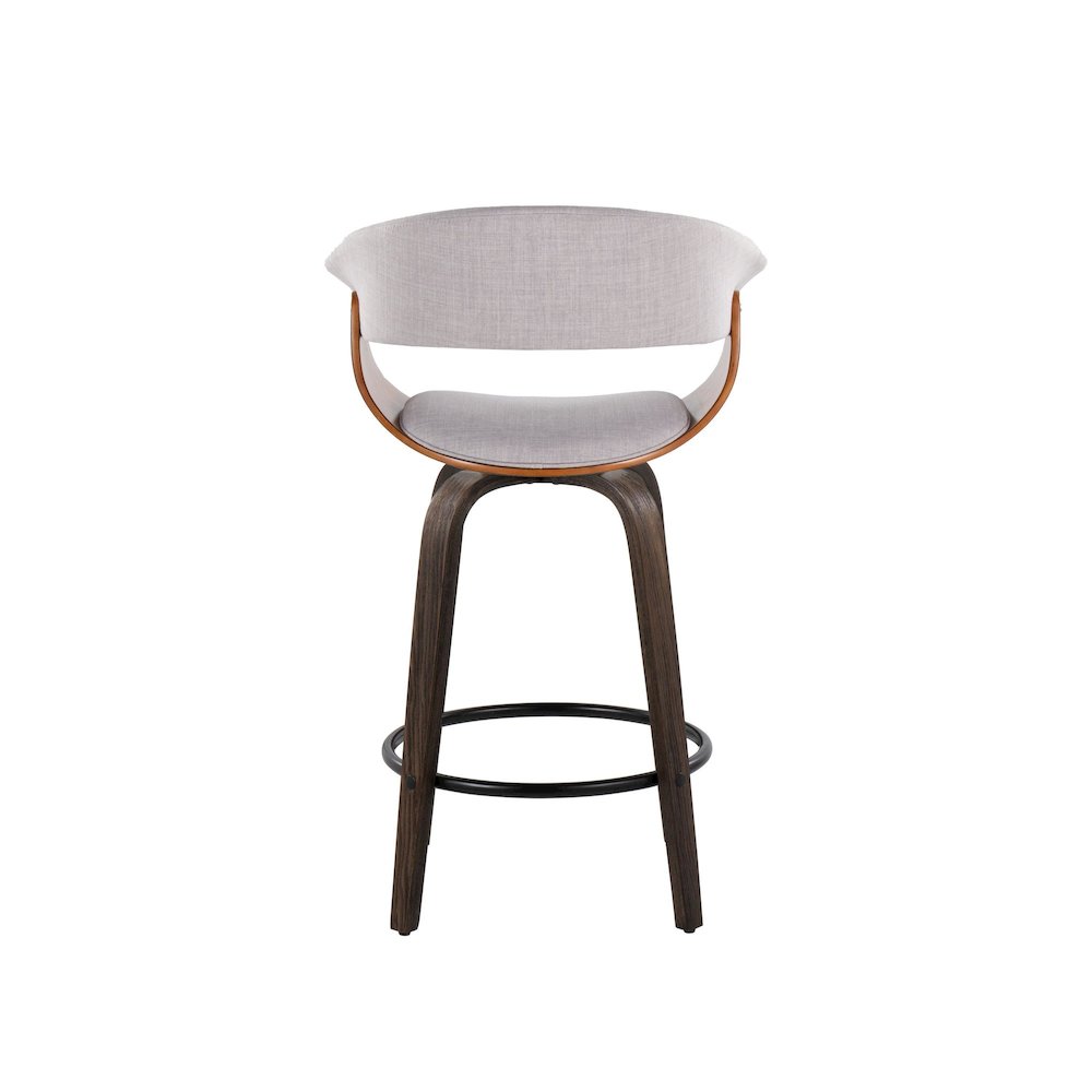 Vintage Mod 26" Fixed-Height Counter Stool - Set of 2. Picture 5