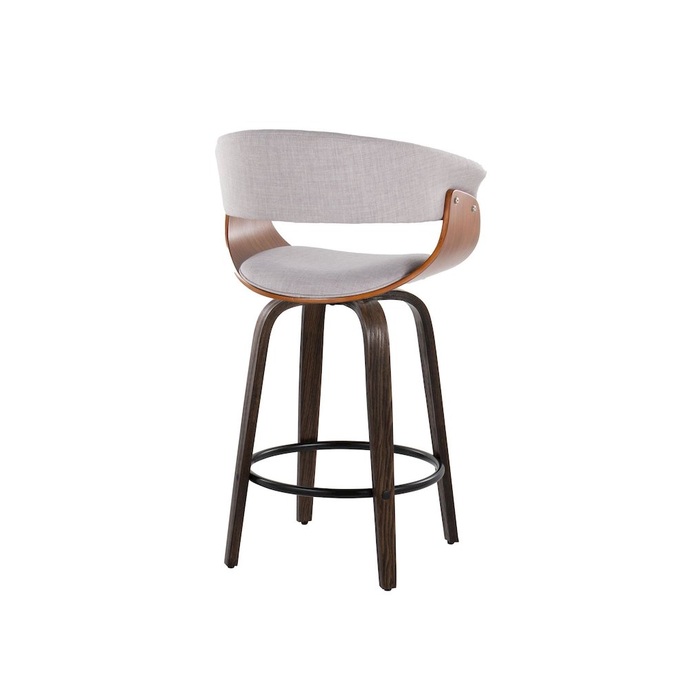 Vintage Mod 26" Fixed-Height Counter Stool - Set of 2. Picture 4