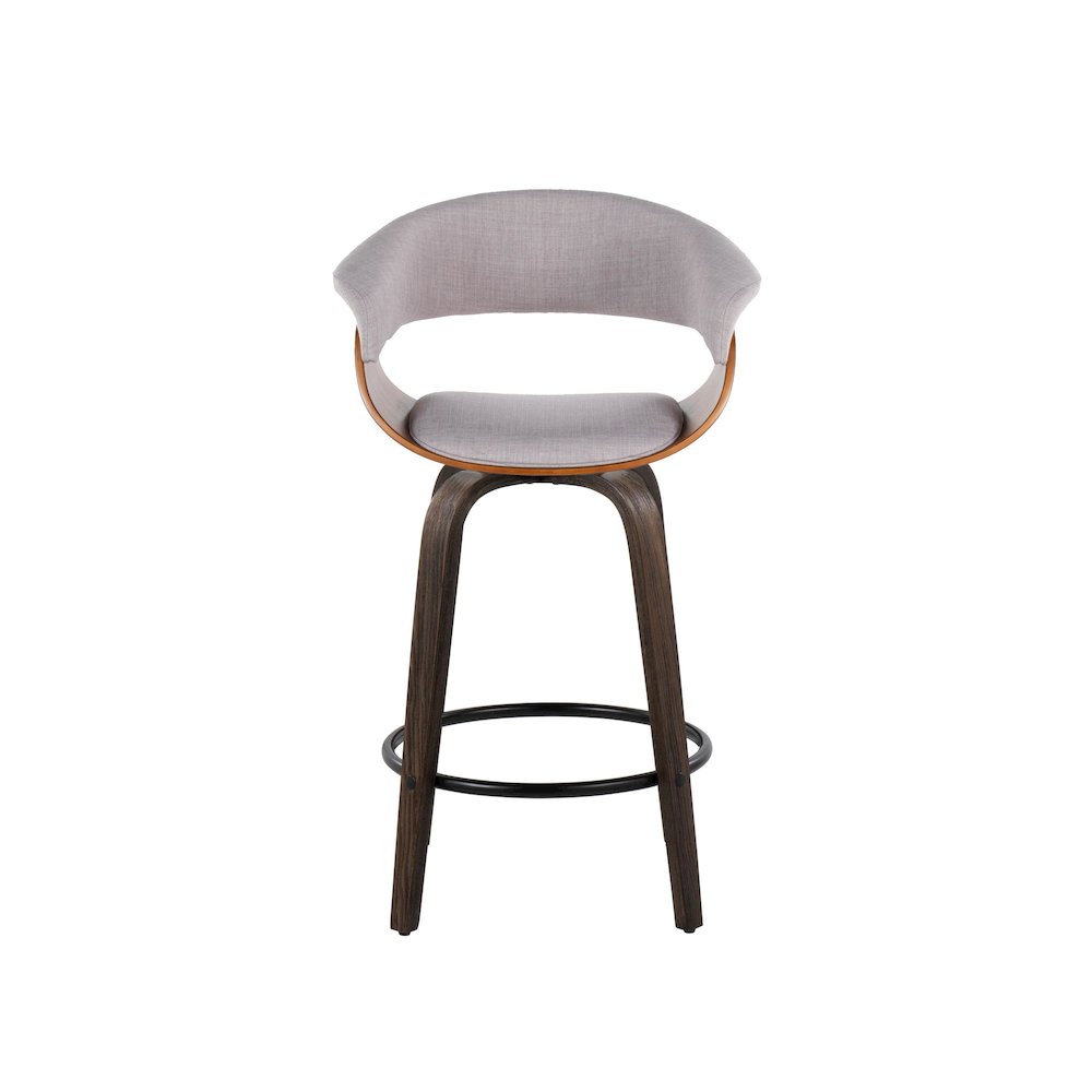 Vintage Mod 26" Fixed-Height Counter Stool - Set of 2. Picture 6