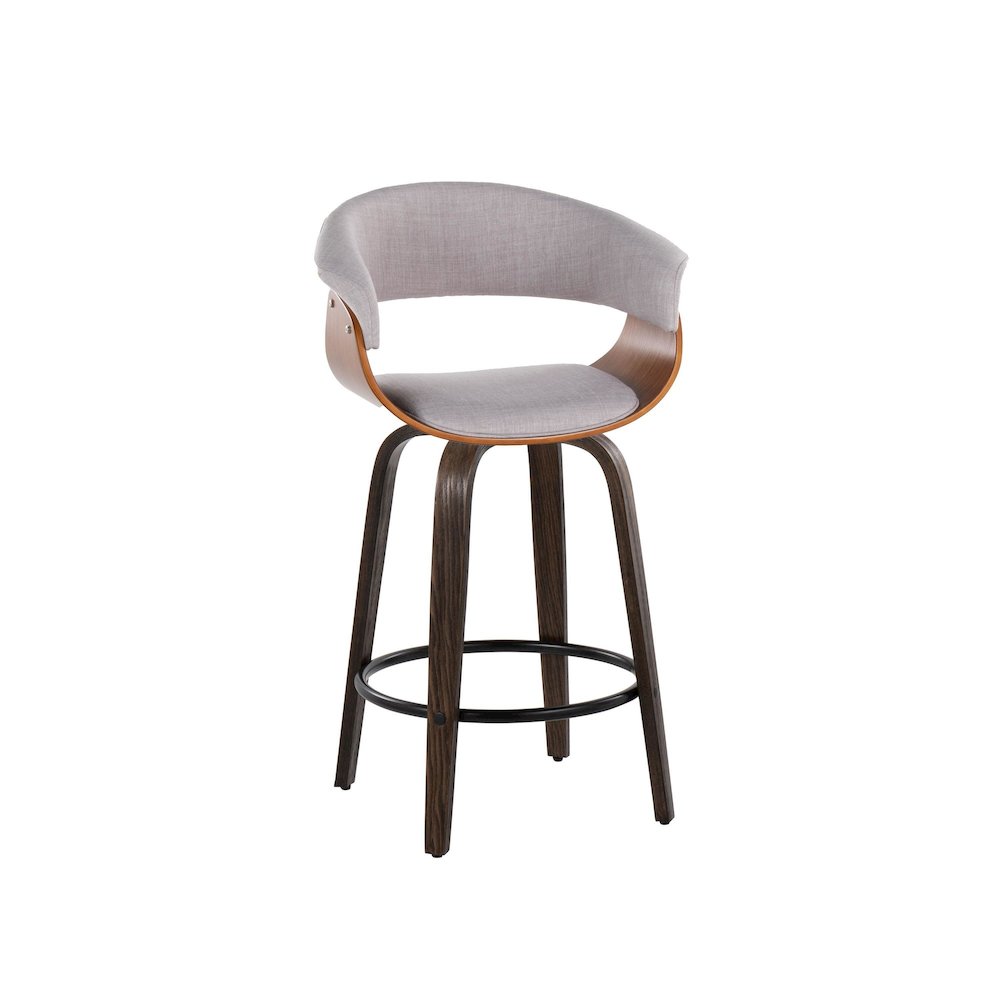 Vintage Mod 26" Fixed-Height Counter Stool - Set of 2. Picture 2