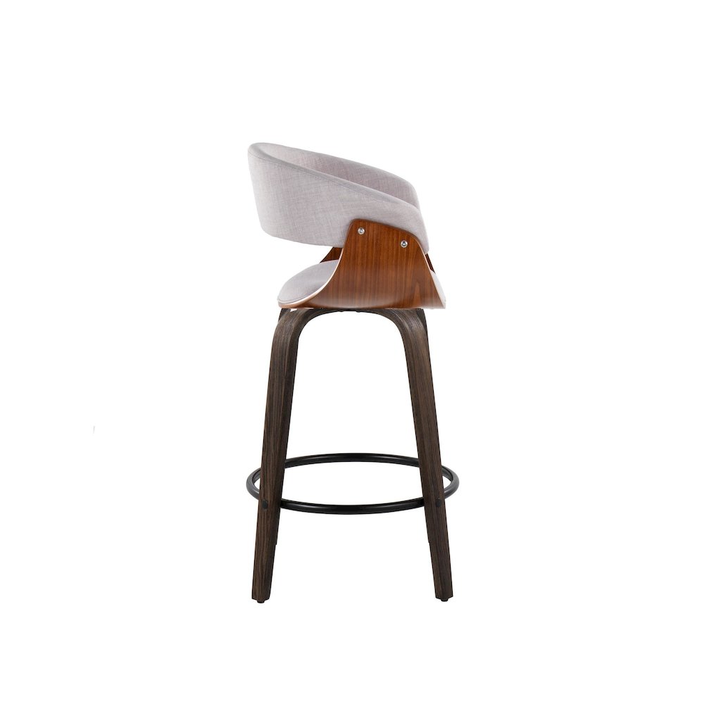 Vintage Mod 26" Fixed-Height Counter Stool - Set of 2. Picture 3