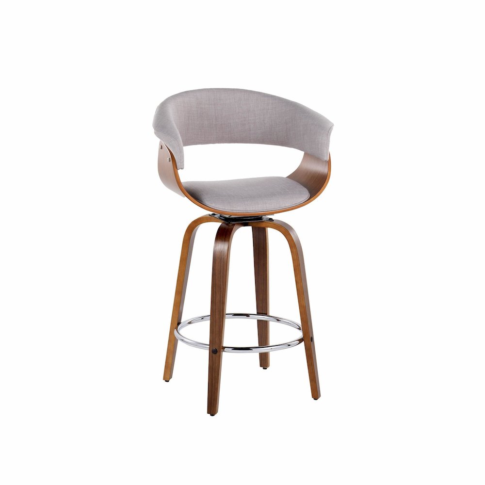 Vintage Mod 26" Fixed-Height Counter Stool - Set of 2. Picture 4