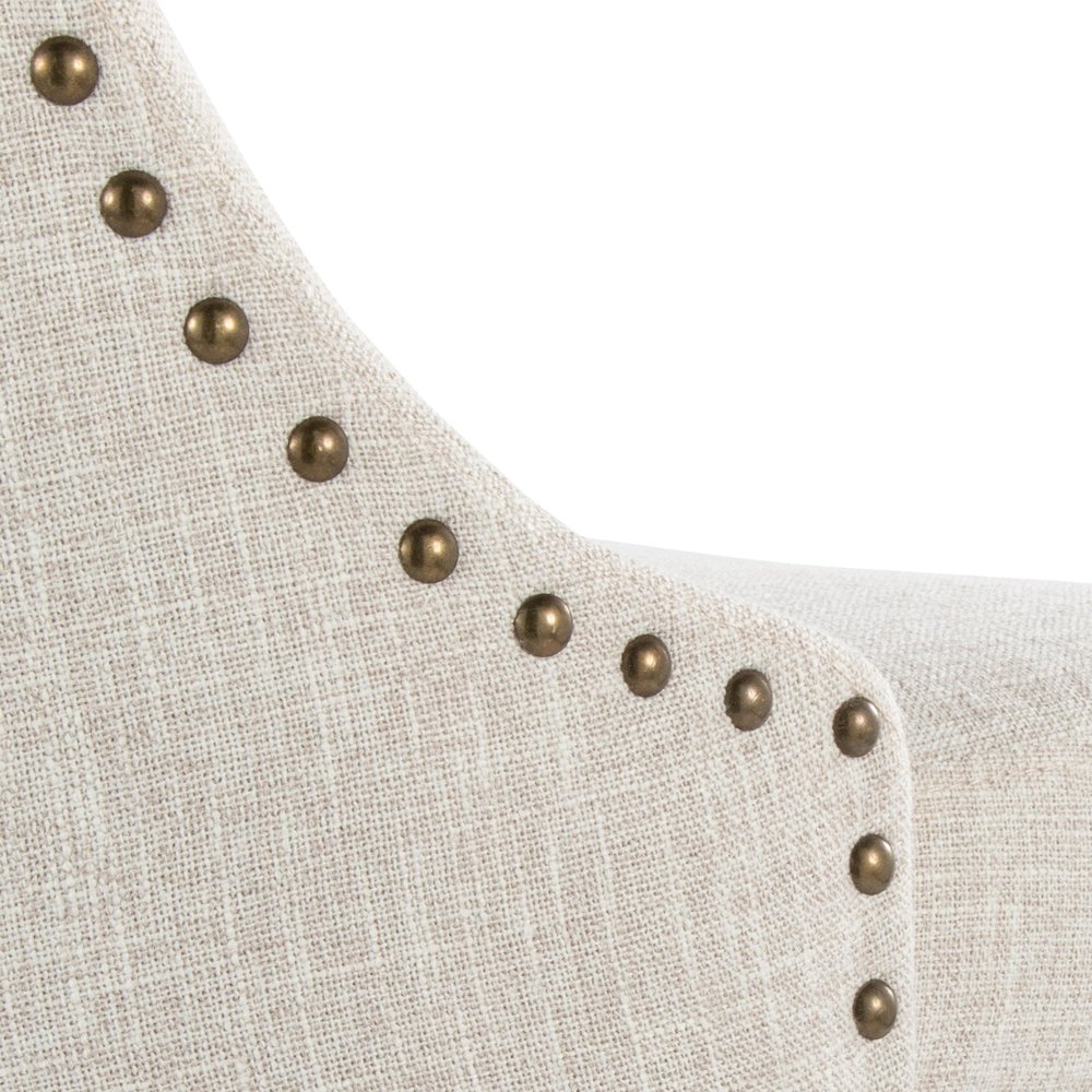 Studded Marcel 27" Fixed-Height Counter Stool - Set of  2. Picture 7