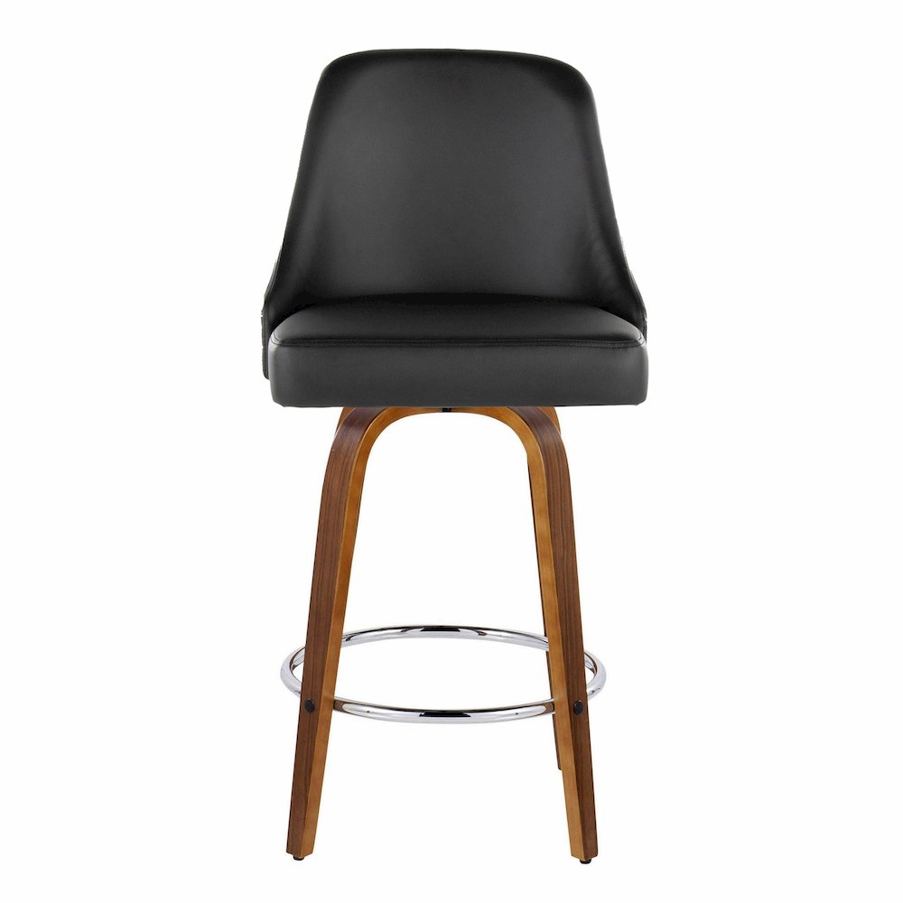 Studded Marcel 27" Fixed-Height Counter Stool - Set of  2. Picture 6
