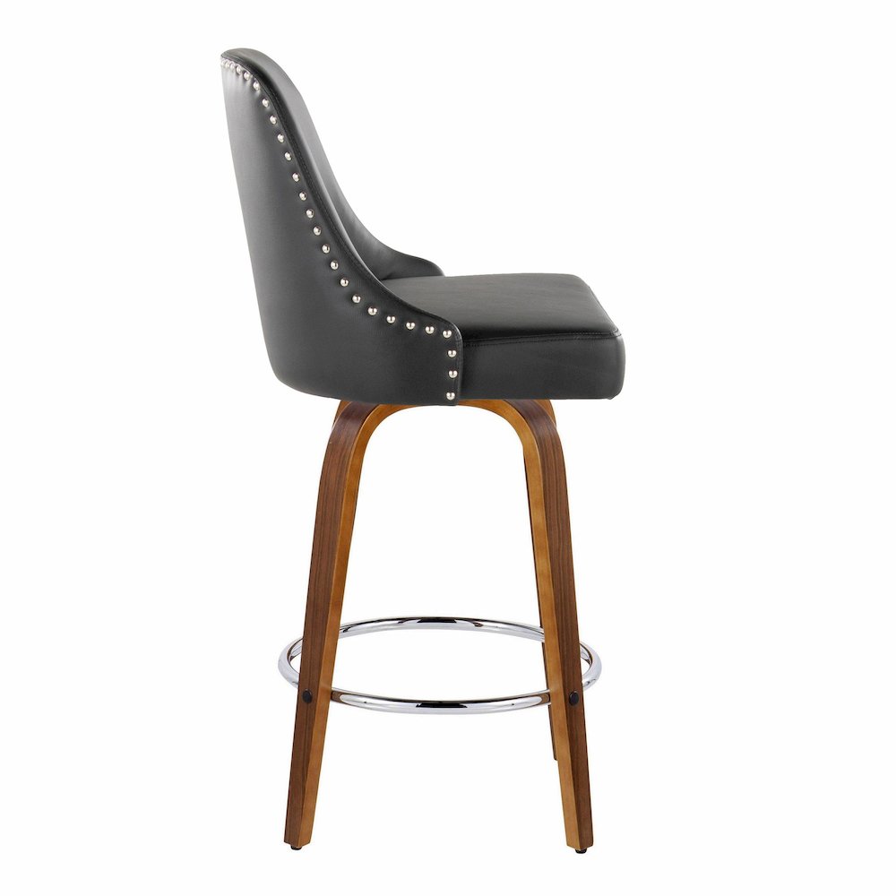 Studded Marcel 27" Fixed-Height Counter Stool - Set of  2. Picture 3