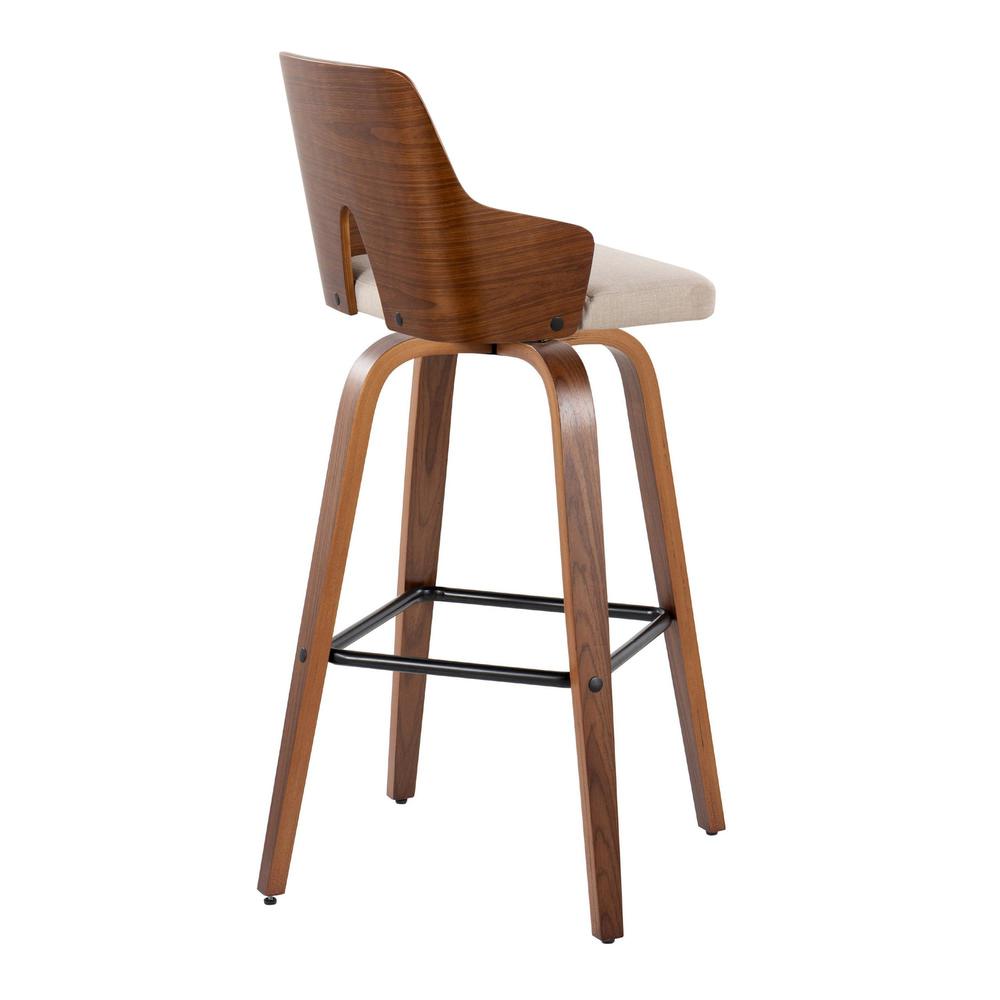 Beige Ariana 30" Fixed-Height Barstool - Set of 2. Picture 4
