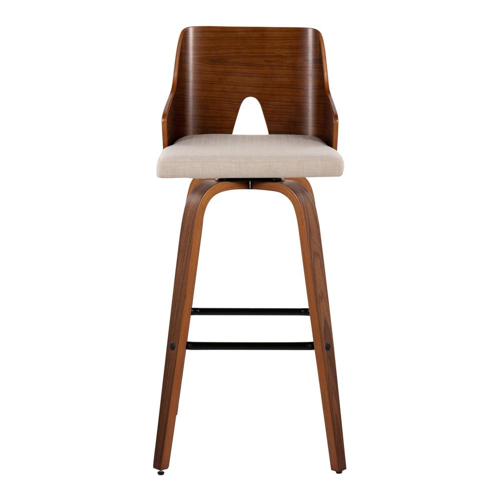 Beige Ariana 30" Fixed-Height Barstool - Set of 2. Picture 6