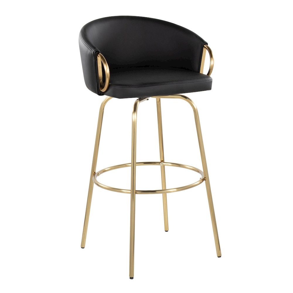 Claire 30" Fixed-Height Barstool - Set of 2. Picture 2