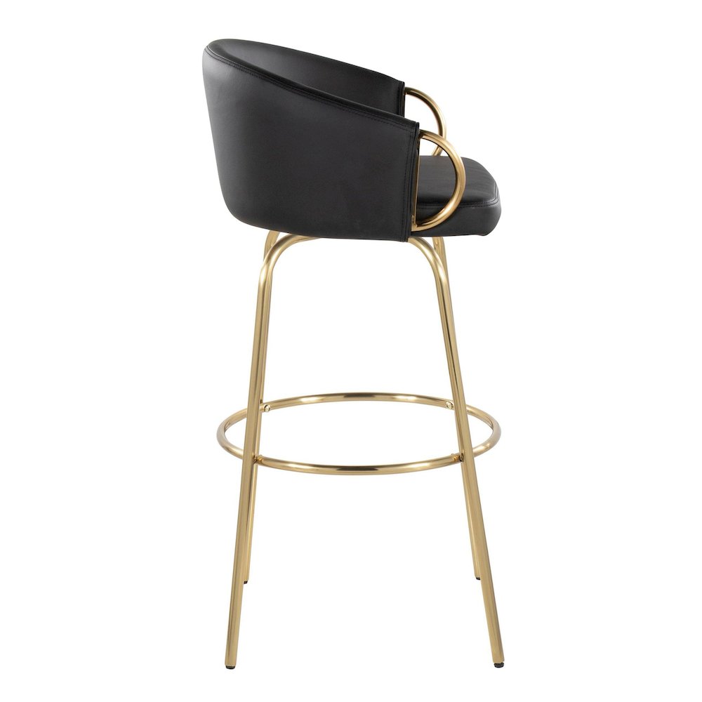 Claire 30" Fixed-Height Barstool - Set of 2. Picture 3