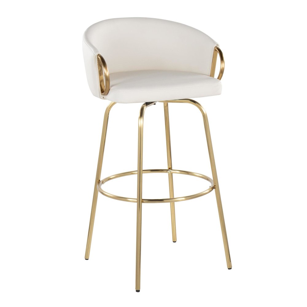 Claire 30" Fixed-Height Barstool - Set of 2. Picture 2