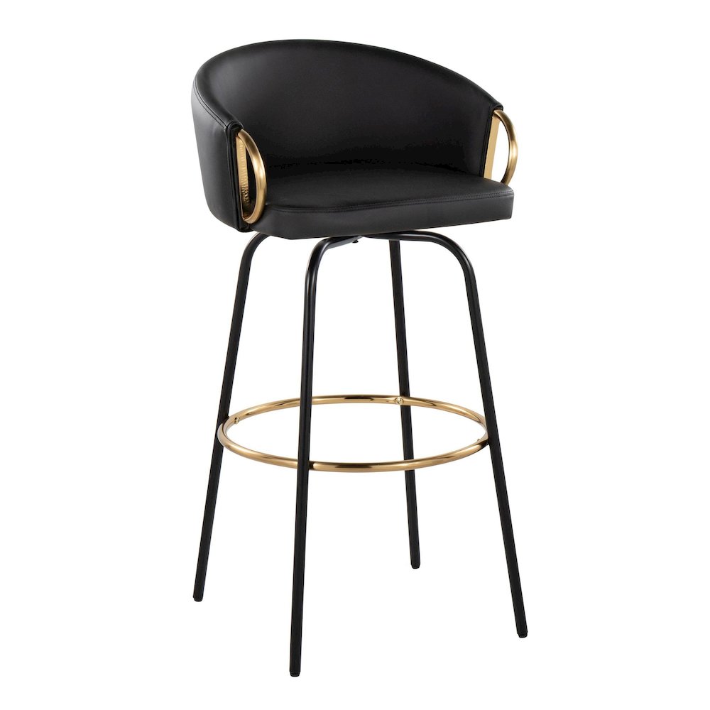 Claire 30" Fixed-Height Barstool - Set of 2. Picture 2