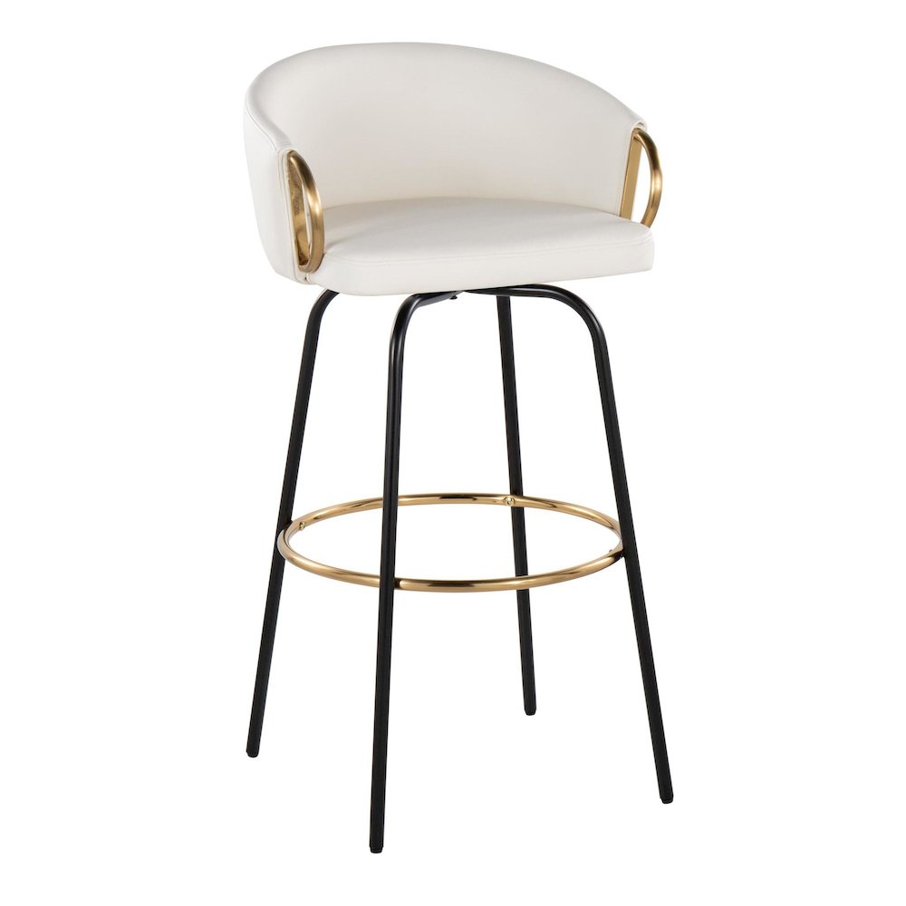 Claire 30" Fixed-Height Barstool - Set of 2. Picture 2