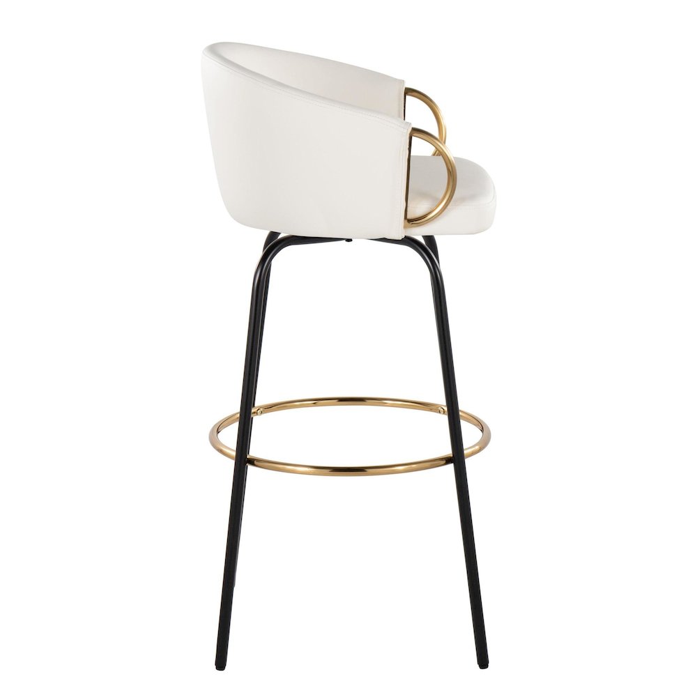 Claire 30" Fixed-Height Barstool - Set of 2. Picture 3