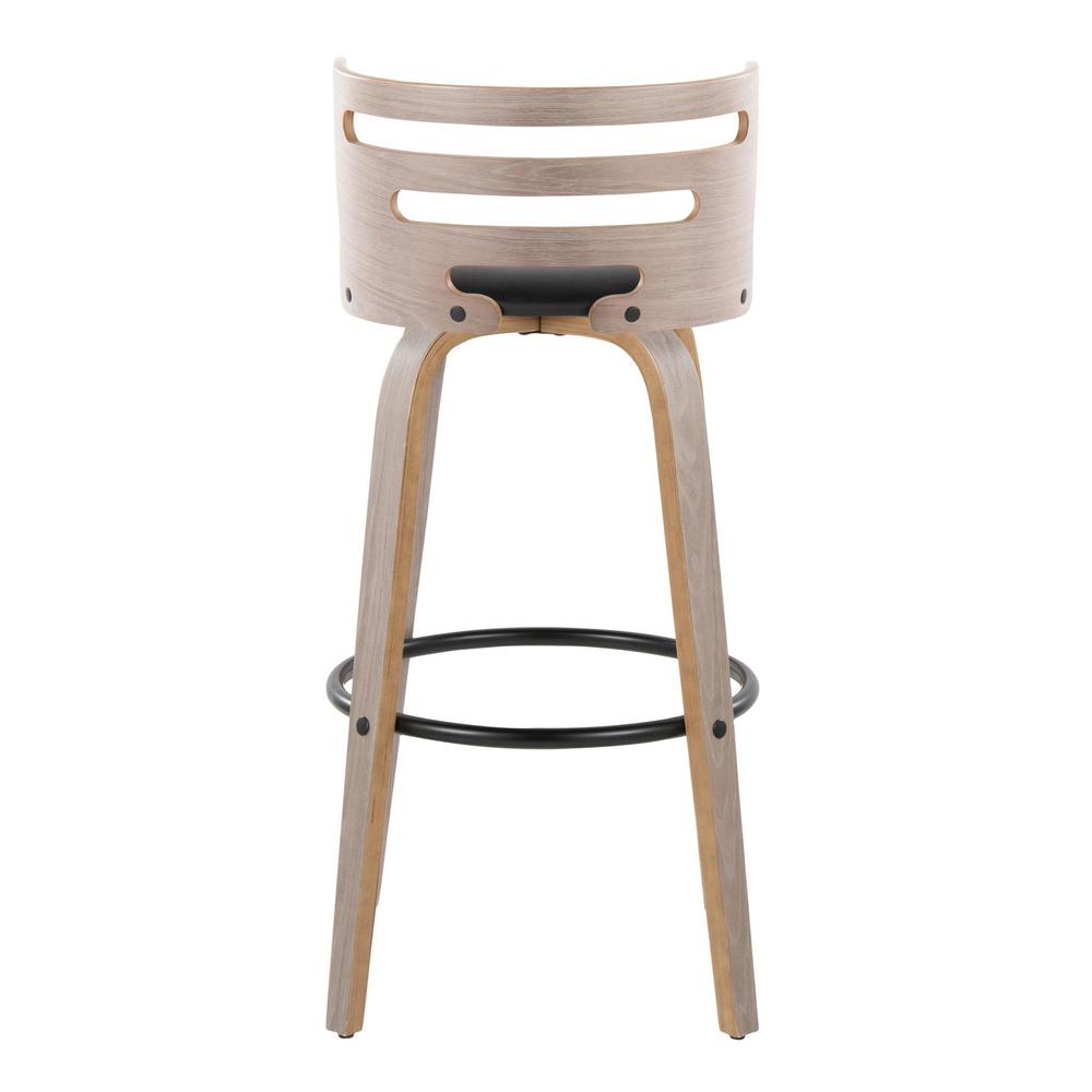 Grey Cosini 30" Fixed-Height Barstool - Set of 2. Picture 5