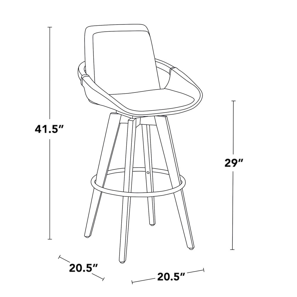 Cosmo 29" Fixed-Height Barstool. Picture 10