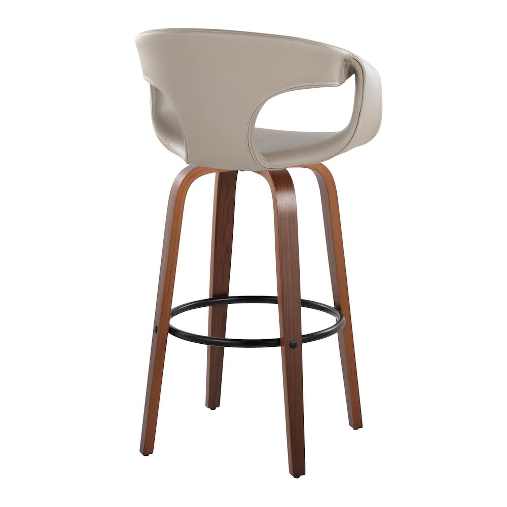 Curva 30" Fixed-Height Barstool - Set of 2. Picture 4