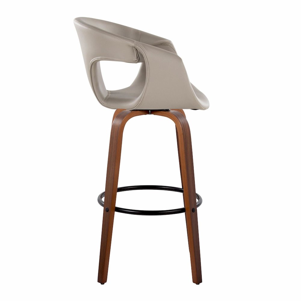 Curva 30" Fixed-Height Barstool - Set of 2. Picture 3