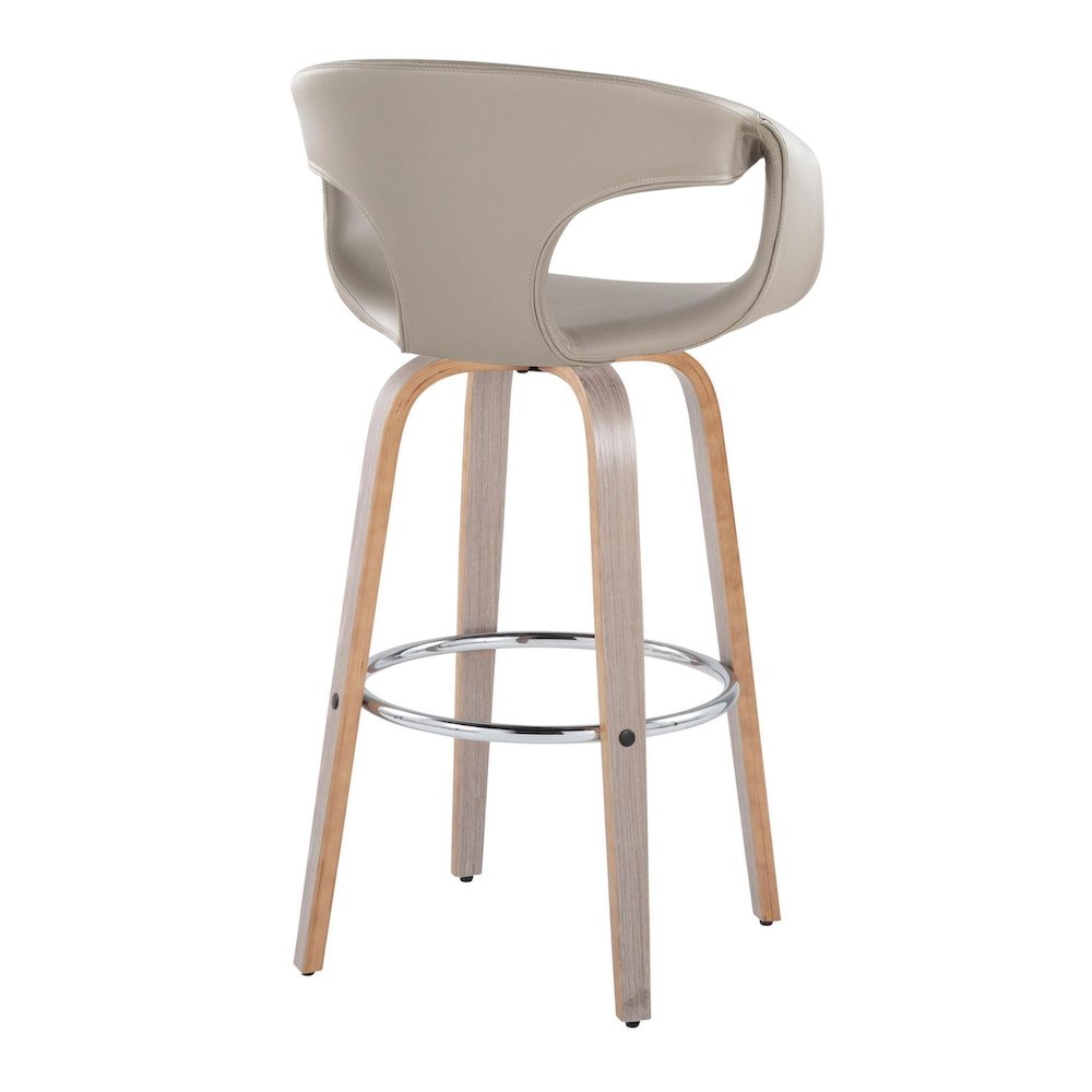 Curva 30" Fixed-Height Barstool - Set of 2. Picture 4