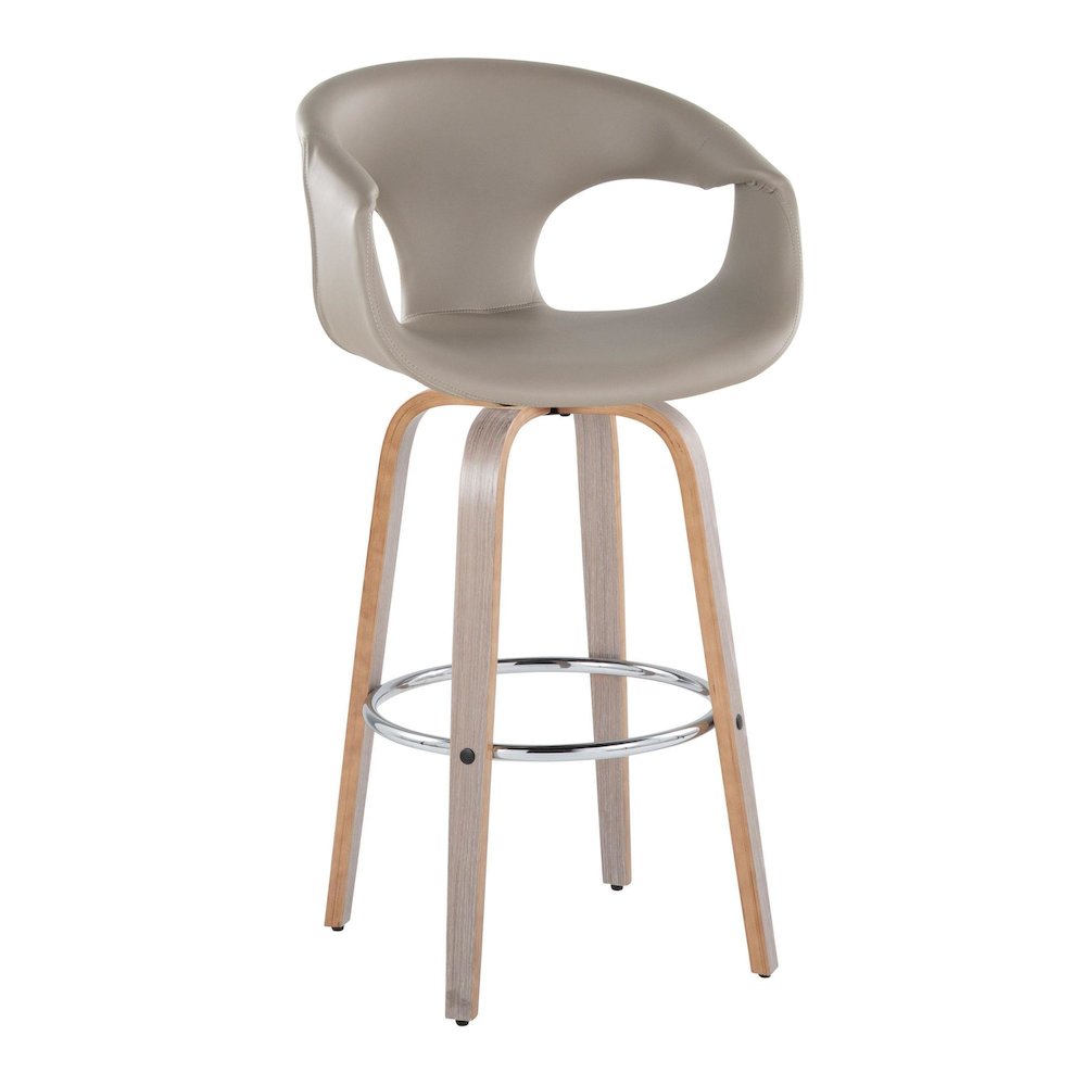 Curva 30" Fixed-Height Barstool - Set of 2. Picture 2