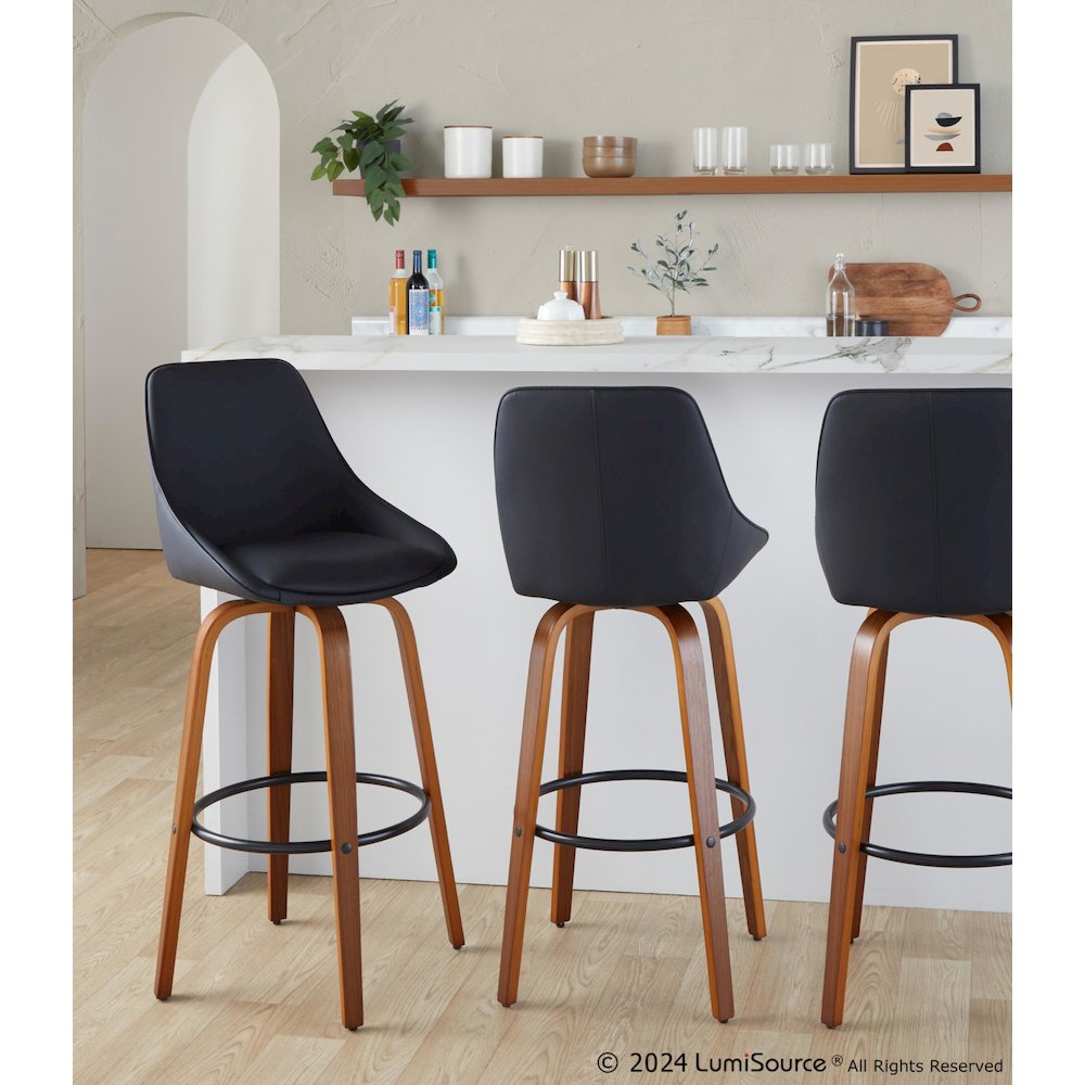 Diana 30" Fixed-Height Barstool - Set of 2. Picture 7