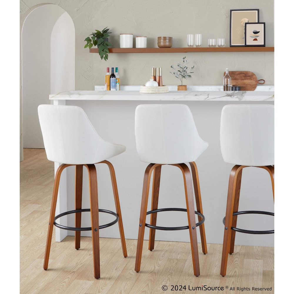 Diana 30" Fixed-Height Barstool - Set of 2. Picture 7