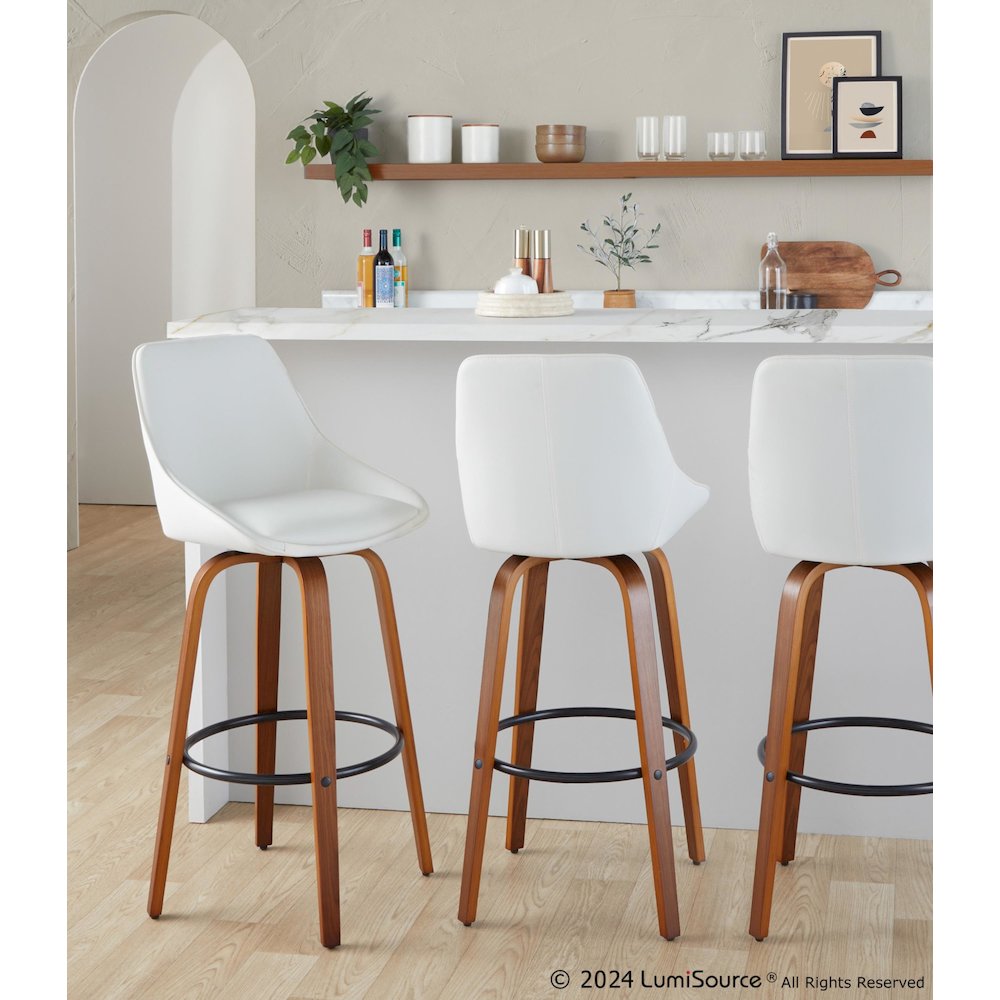 Diana 30" Fixed-Height Barstool - Set of 2. Picture 8