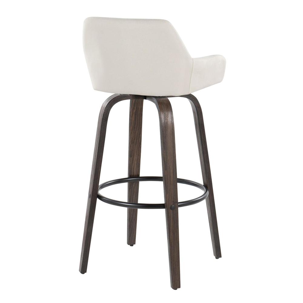 Brown Daniella 30" Fixed-Height Barstool - Set of 2. Picture 4
