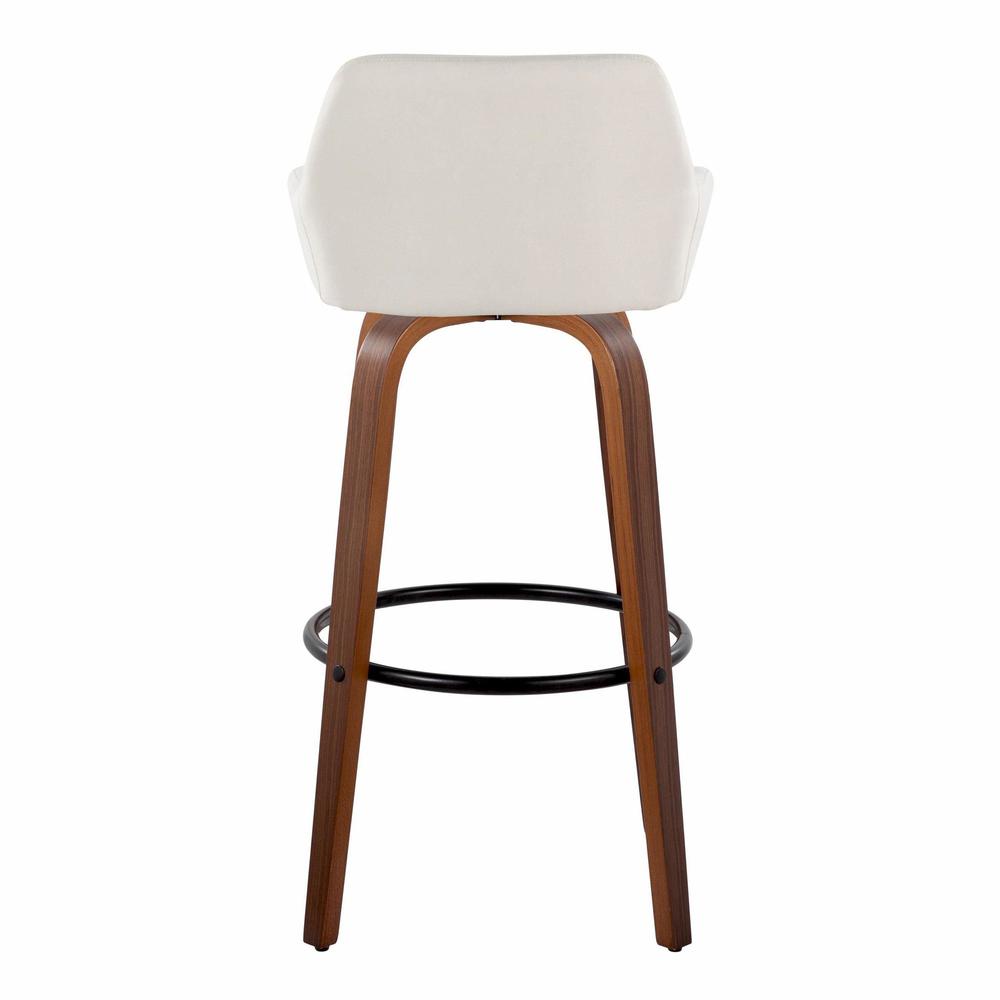 Beige Daniella 30" Fixed-Height Barstool - Set of 2. Picture 5