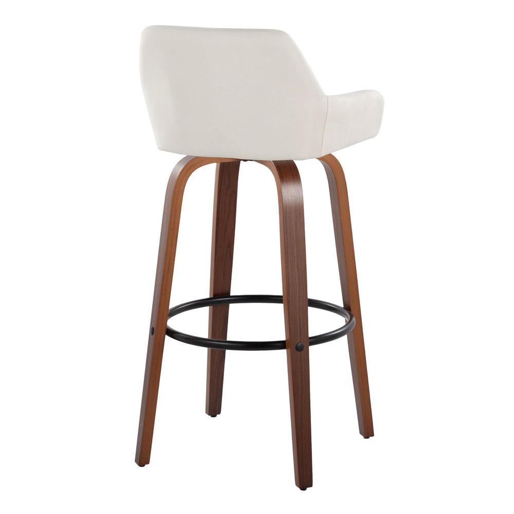 Beige Daniella 30" Fixed-Height Barstool - Set of 2. Picture 4